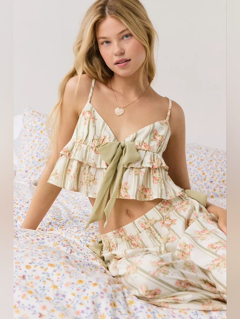 Out From Under Sweet Nothings Cottagecore Cami Flutter Tank NWT Medium